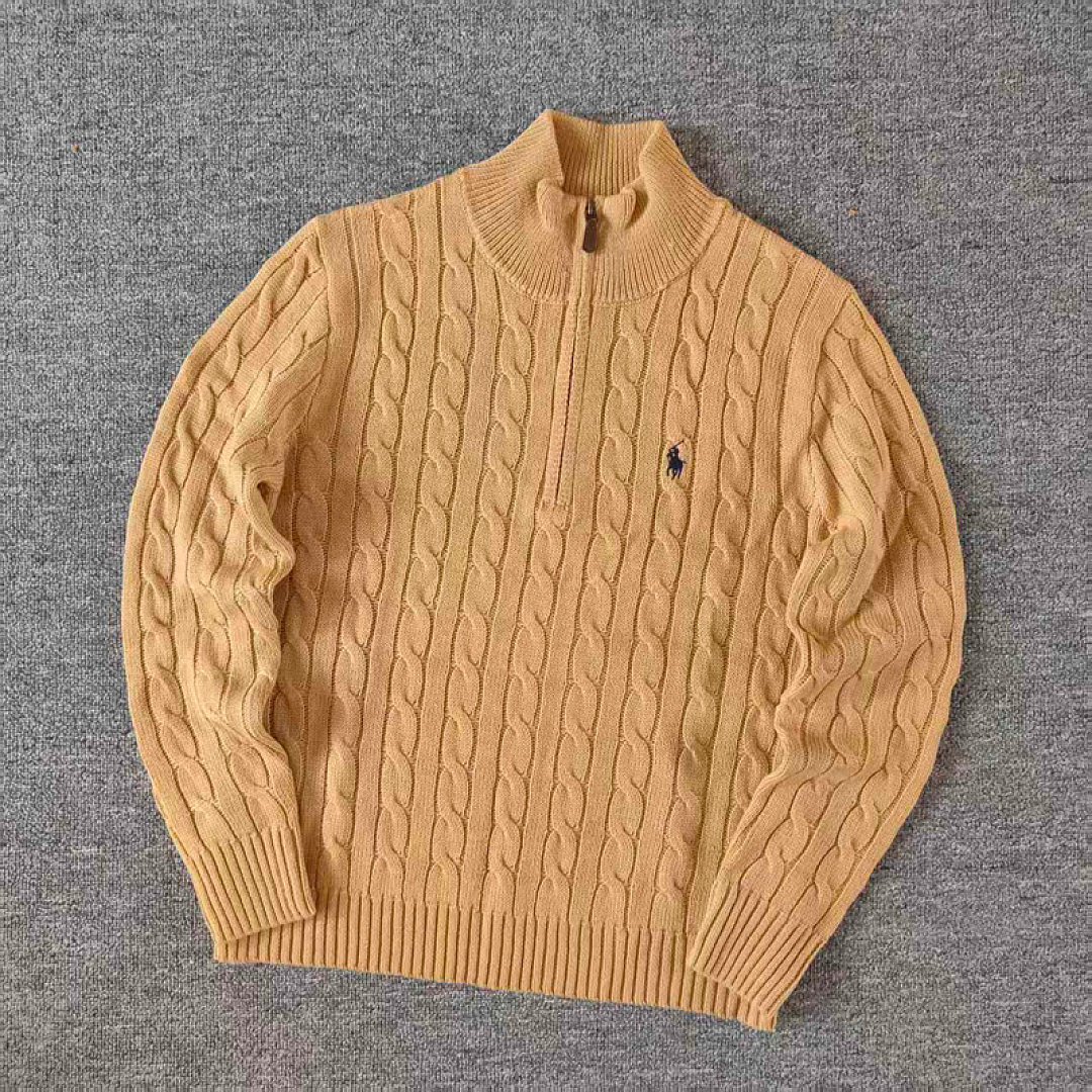 Other €28.9 ##Pony Logo Embroidered Cable-Knit Wool Knit Half-Zip Long-Sleeved Sweat Fleece Half C - Image 12
