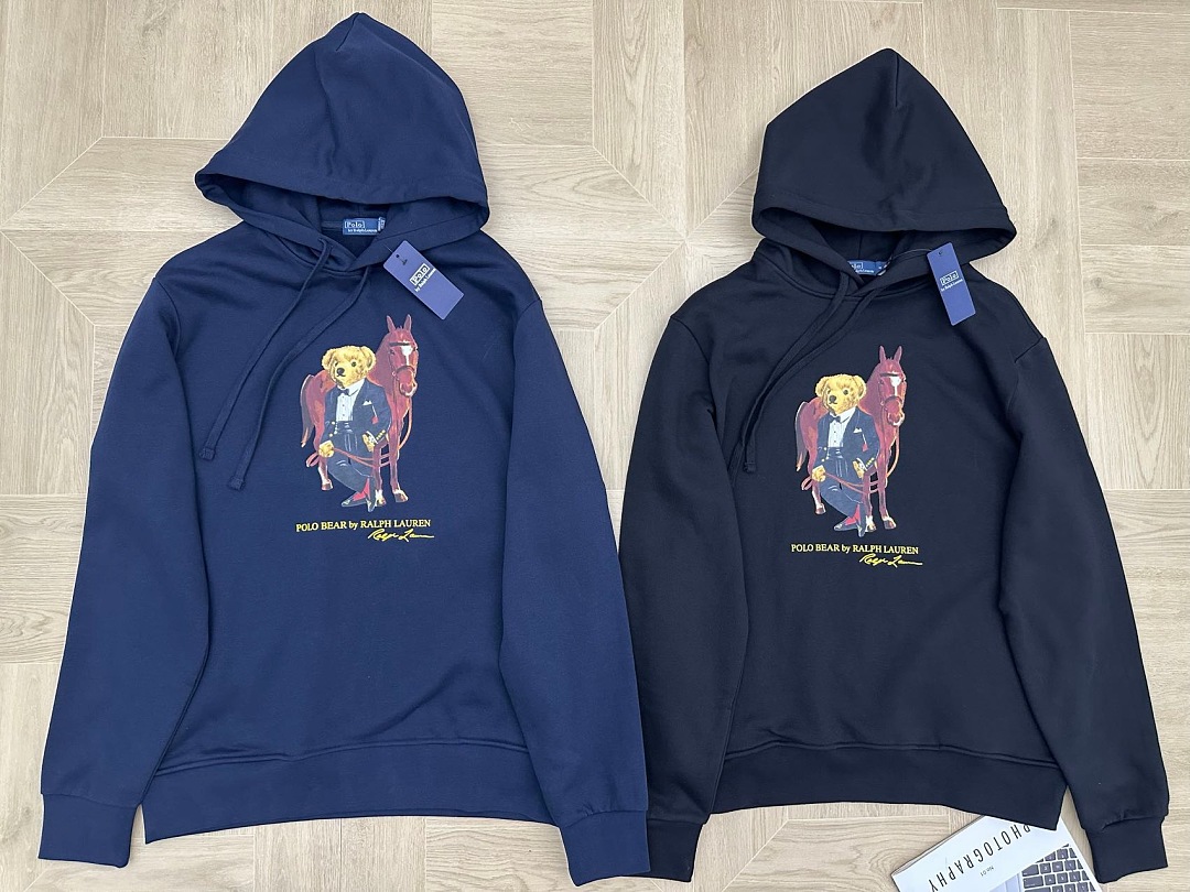 Other €23.11 Bear Fleece Hoodie RL Small Y - Image 9