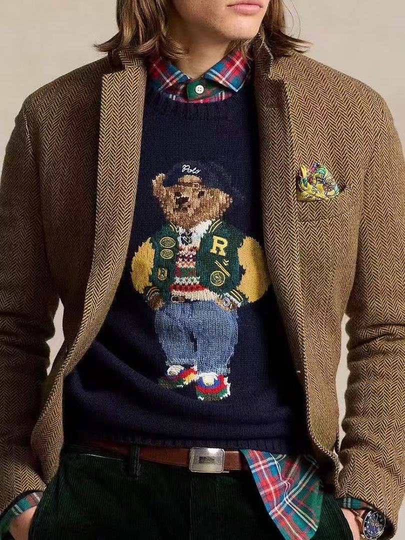 Other €38.7 ## Wool Bear Sweater RL00808 Green R P - Image 6