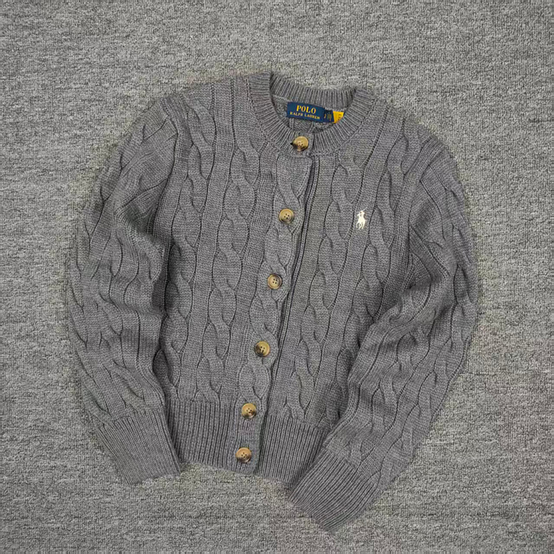 Other €28.9 #RL Wool Twist Style Cardigan For Women 90%Wool+10%Cashmere Fleece Big Linen Floral C - Image 18