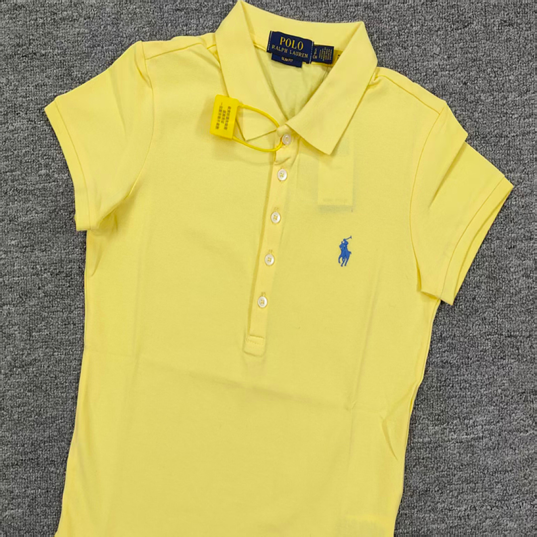 Other €18.7 ## Five-Button Knitted Collar Short-Sleeved Polo Shirt womenRL Buckle Short Sleeve Womens C - Image 20