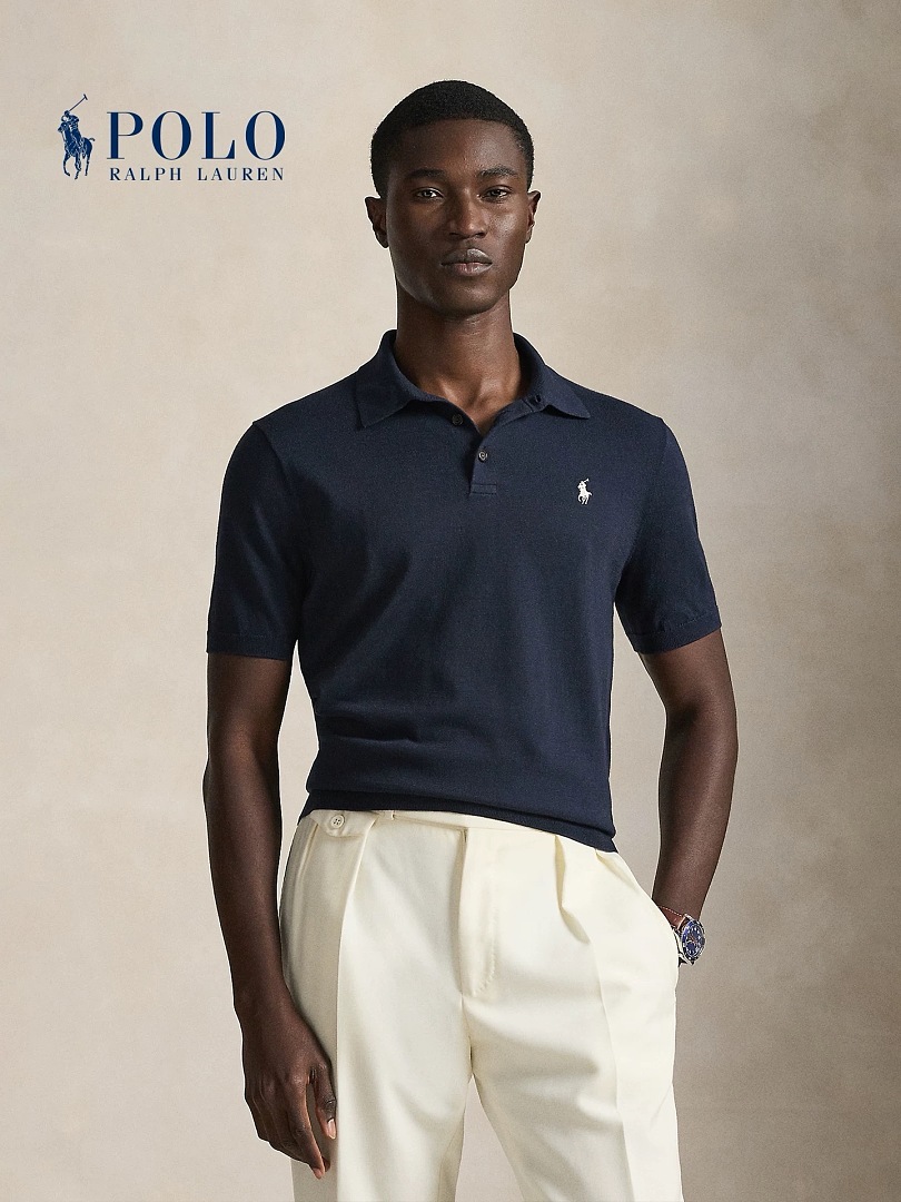 Other €18.8 #Men's Neat Knitted Short Sleeved Shirt Mens Version Sleeve C - Image 3
