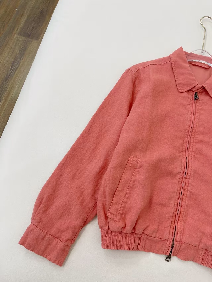 Other €54.6 ##Linen Harrington Jacket Linen P - Image 14