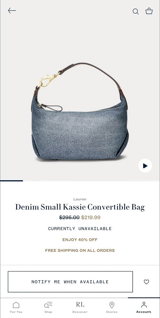 Other €32.2 ## Denim Lunch Box Bag V - Image 11