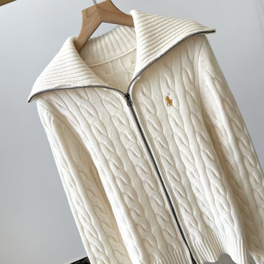 Other €43.8 ##Wool Cable Knit Full Zip Cardigan 808 Gold Linen Floral P - Image 12