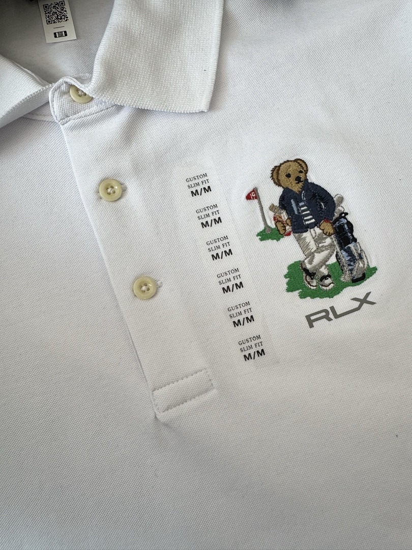 Other €20.5 ##RLX Tailored Fit Golfing Bear Pique Polo Shirt RLX High Y - Image 13