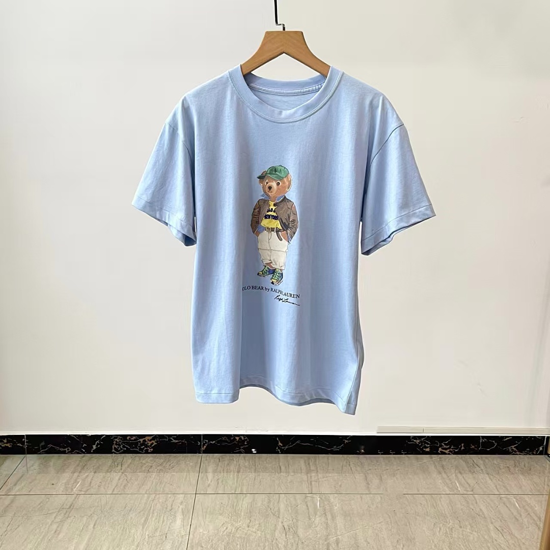 Other €15.3 ##Sky Blue Bear Graphic Tee 0808 Sky Coffee Green T P - Image 6