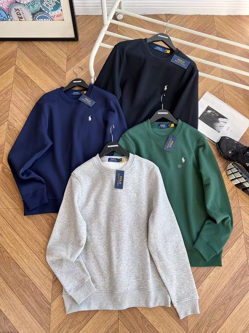 Other €21.4 Fleece-Lined Sweatshirt RL Embroidered Velvet 503237 E (Couples' Style) - Image 16