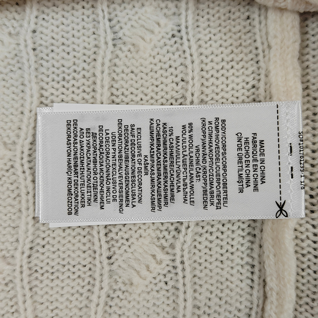 Other €30.9 ## Cable-Knit Wool-Cashmere Jumper Mens Collar Fleece Linen Floral Long Sleeve C - Image 24