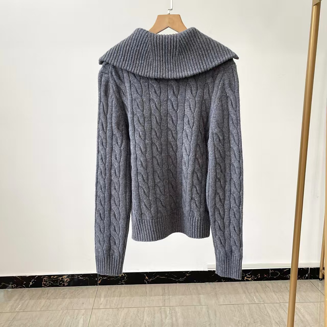 Other €43.8 ##Wool Cable Knit Full Zip Cardigan 808 Gold Linen Floral P - Image 7