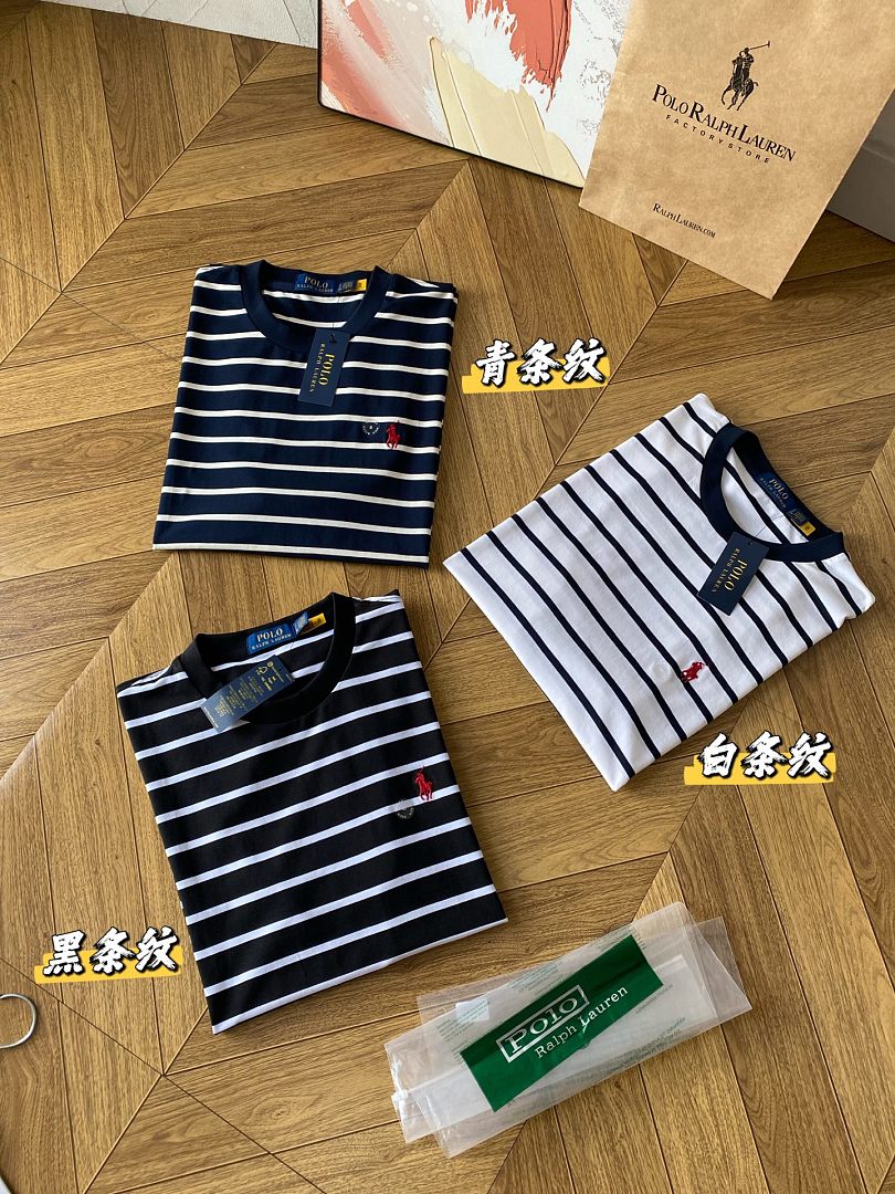 Other €14.0 ##Striped Jersey T-Shirt RL Striped Short Sleeve T 521226 E - Image 19