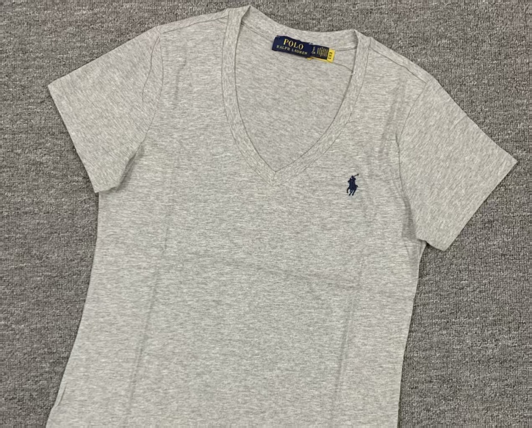 Other €10.1 #Pure Cotton V-Neck Solid Color T-Shirt For Women V Collar T C - Image 15