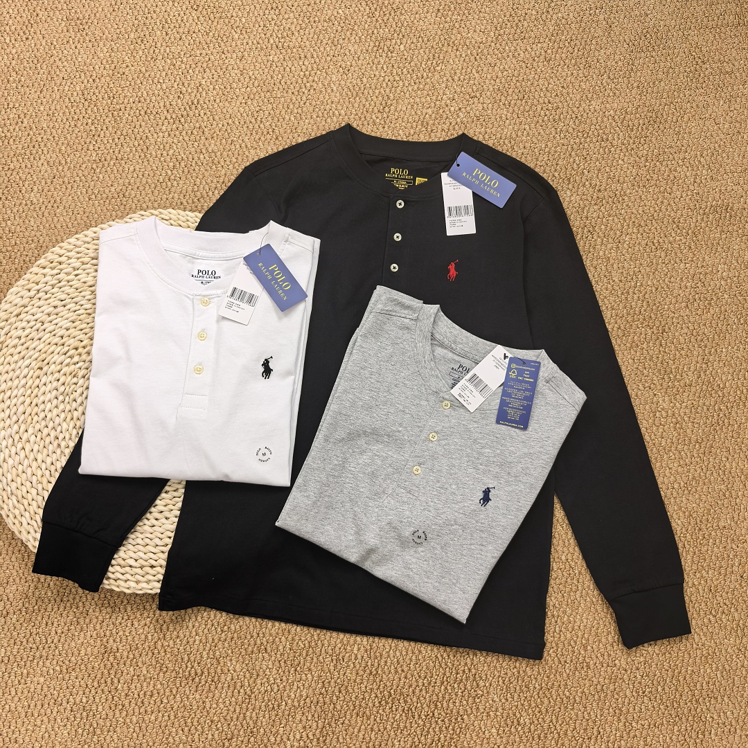 Other €15.3 ##Long Sleeve Henley T-Shirt Collar Long T B - Image 10