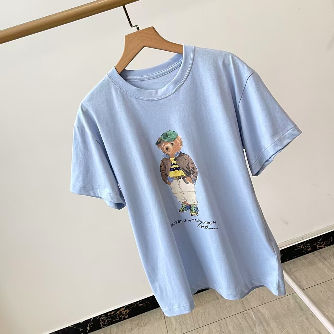 Other €15.3 ##Sky Blue Bear Graphic Tee 0808 Sky Coffee Green T P - Image 8