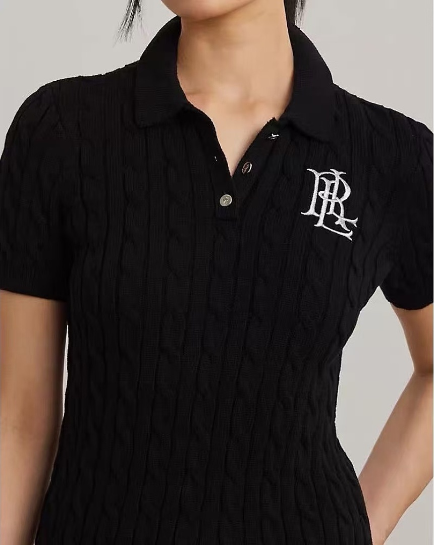 Other €20.6 ##Polo Collar Cable Knit Short Sleeve Embroidered Polo Floral P - Image 12