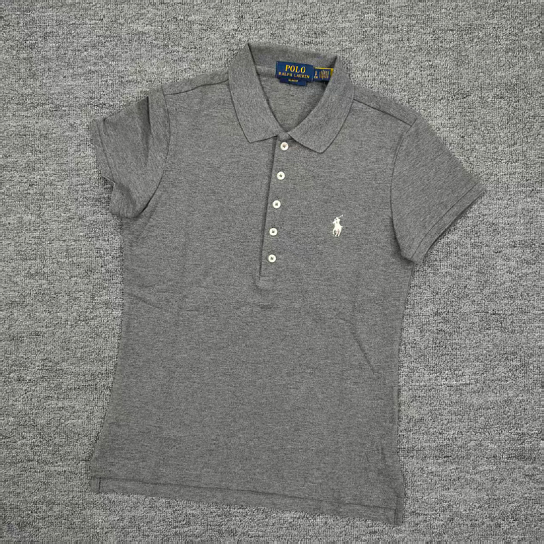 Other €18.7 ## Five-Button Knitted Collar Short-Sleeved Polo Shirt womenRL Buckle Short Sleeve Womens C - Image 24