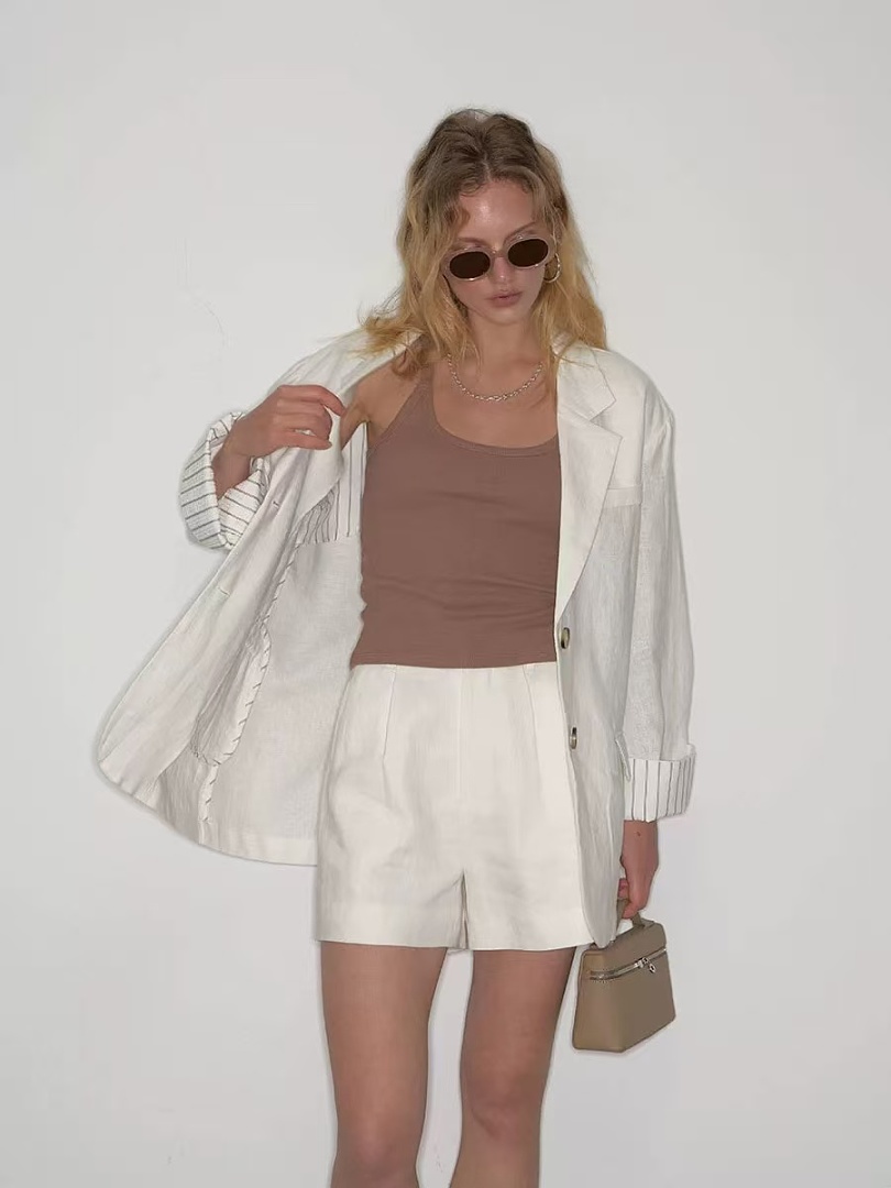 Other €25.7 ##Women's Linen Casual Suit Shorts Womens Short P - Image 7