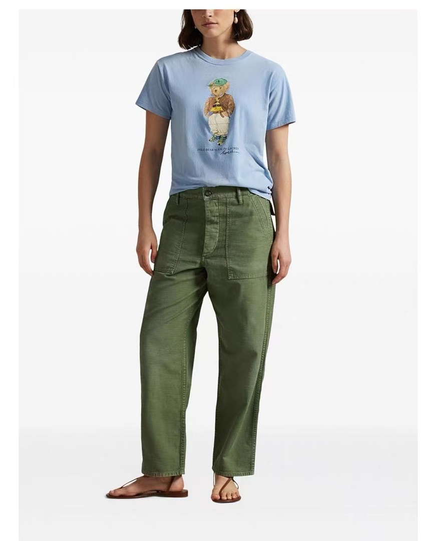 Other €15.3 ##Sky Blue Bear Graphic Tee 0808 Sky Coffee Green T P