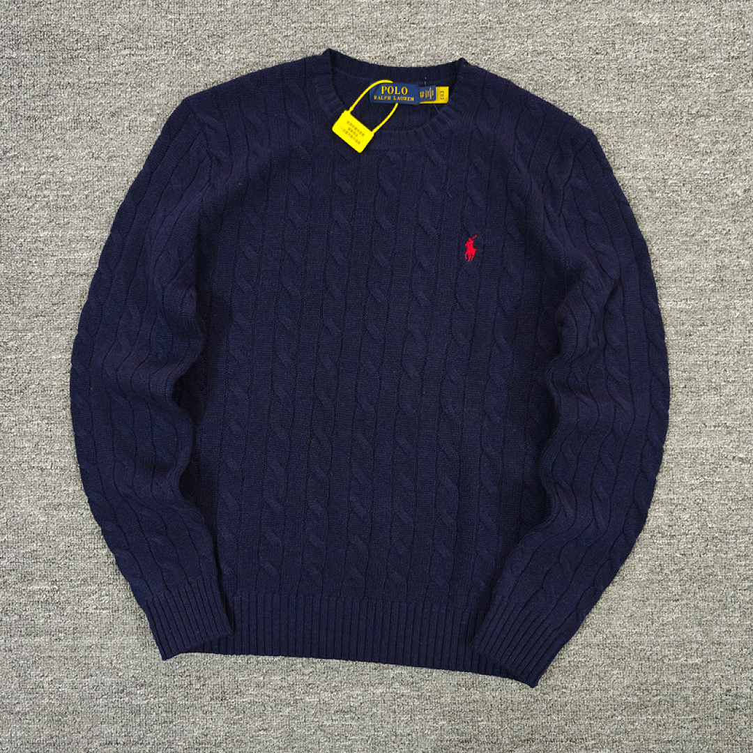 Other €30.9 ## Cable-Knit Wool-Cashmere Jumper Mens Collar Fleece Linen Floral Long Sleeve C - Image 15