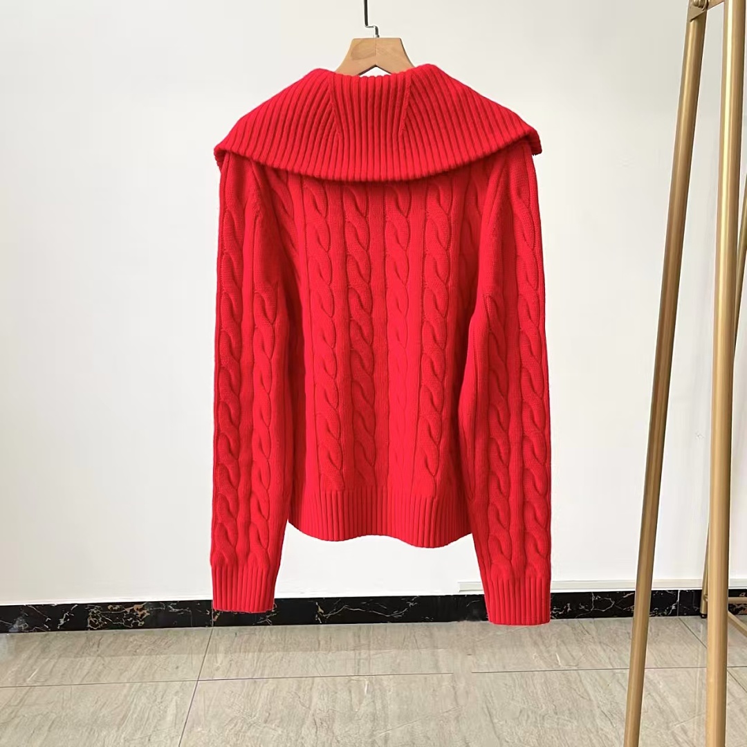 Other €43.8 ##Wool Cable Knit Full Zip Cardigan 808 Gold Linen Floral P - Image 9