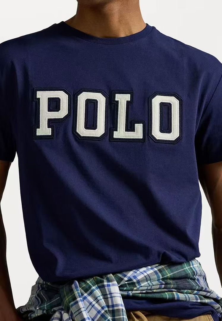 Other €13.6 ##100% Cotton Letter Embroidery T-Shirt Solid Embroidered T - Image 8