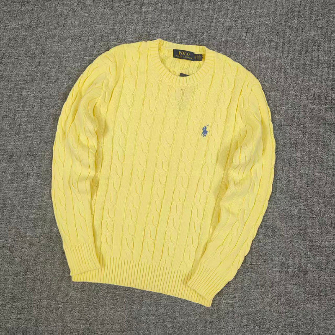 Other €23.4 ##RL 100% Pure Cotton Autumn And Winter Round Neck Long Sleeved Sweater Solid Collar Fleece C - Image 23