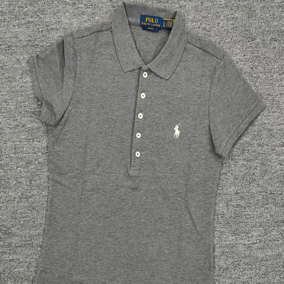 Other €18.7 ## Five-Button Knitted Collar Short-Sleeved Polo Shirt womenRL Buckle Short Sleeve Womens C - Image 19