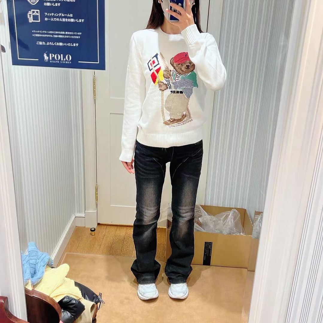 Other €36.1 ##Bear Sweater RL0066 Autumn White P (€28.3/¥218 Promotional Price For One Month) - Image 4