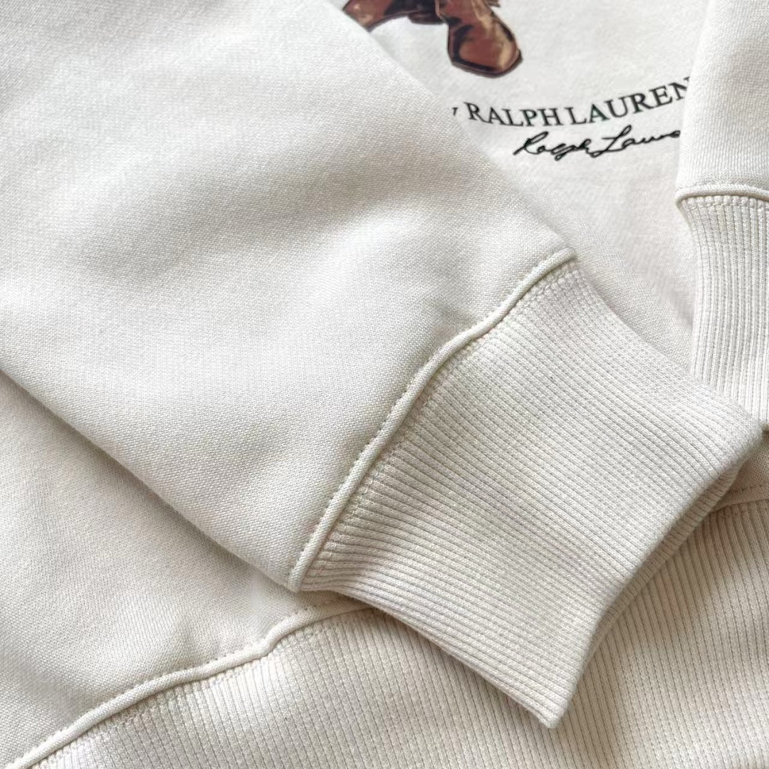 Other €34.8 ##Women's Bear Oversized Fleece Hoodie White Coffee P - Image 40