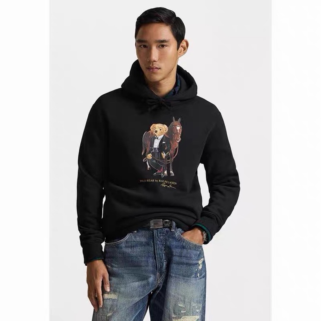 Other €23.11 Bear Fleece Hoodie RL Small Y - Image 4