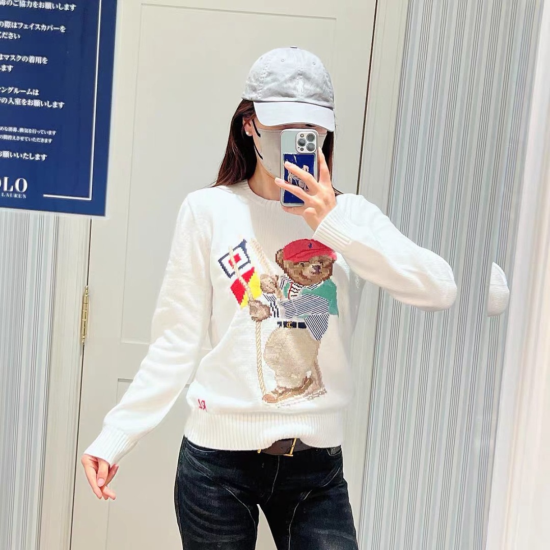Other €36.1 ##Bear Sweater RL0066 Autumn White P (€28.3/¥218 Promotional Price For One Month) - Image 3