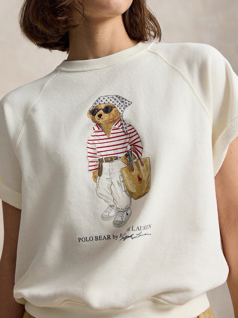 Other €15.3 ## Bear Women Sport Short Sleeve Shirt Fleece Canvas W81 X - Image 9