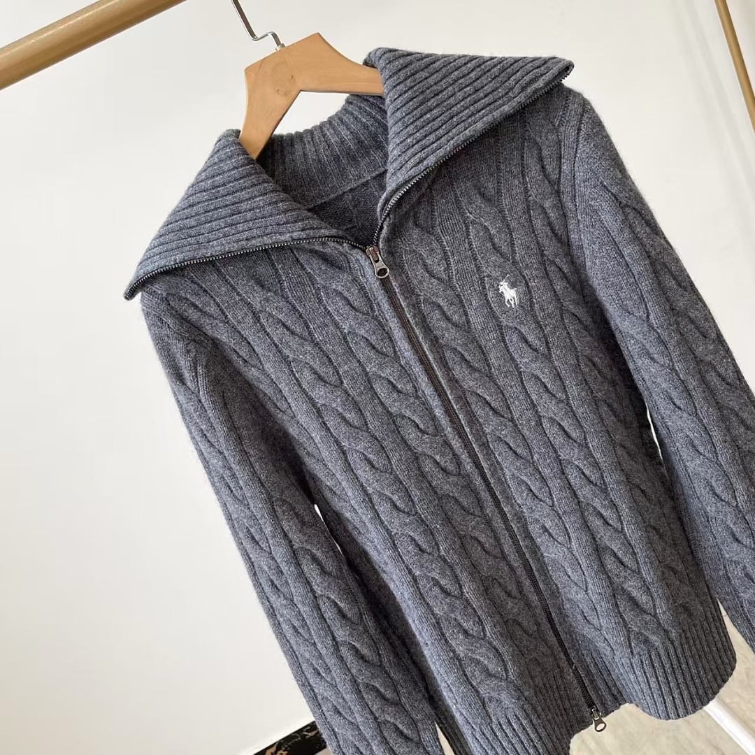Other €43.8 ##Wool Cable Knit Full Zip Cardigan 808 Gold Linen Floral P - Image 10