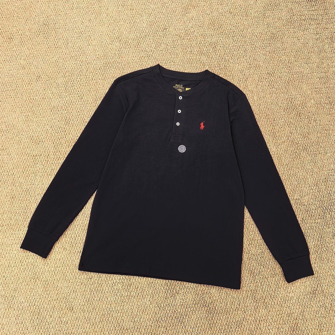 Other €15.3 ##Long Sleeve Henley T-Shirt Collar Long T B - Image 23