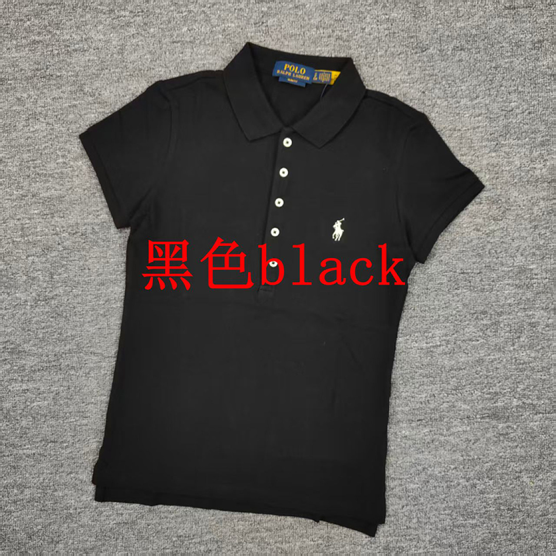 Other €18.7 ## Five-Button Knitted Collar Short-Sleeved Polo Shirt womenRL Buckle Short Sleeve Womens C - Image 11