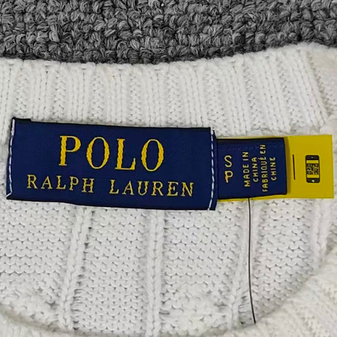 Other €23.4 #RL Autumn/Winter Classic Cable Crewneck Sweater Floral Collar Fleece G/D - Image 21