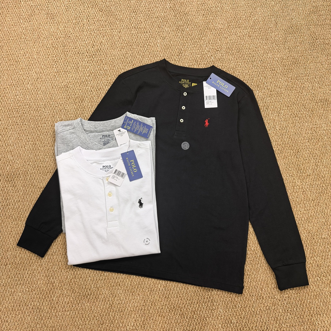 Other €15.3 ##Long Sleeve Henley T-Shirt Collar Long T B - Image 9