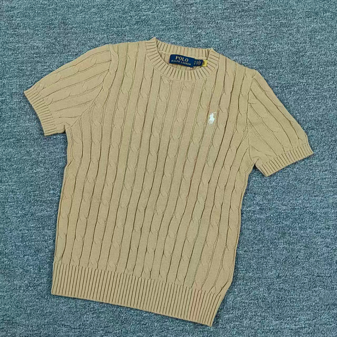 Other €17.2 ##Candy Color Round Neck Pure Cotton Short Sleeves Sweater Candy Fruit Collar Sleeve C - Image 17