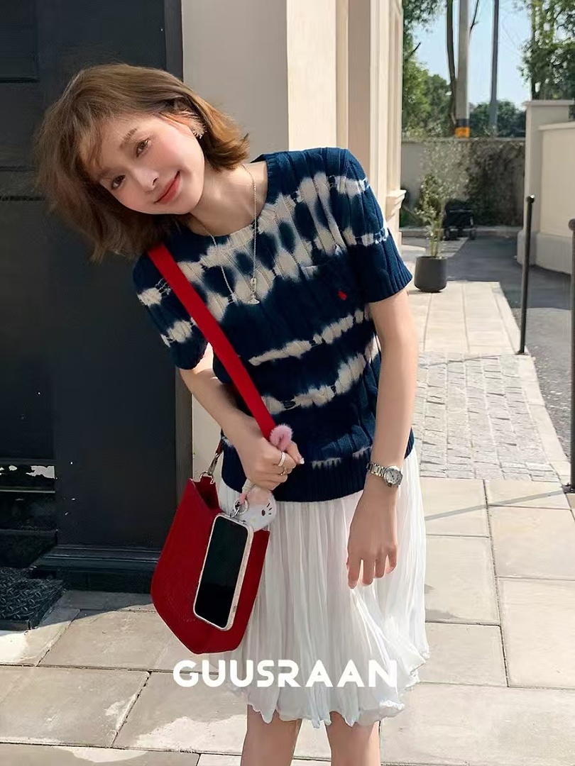Other €21.8 ##Tie-Dye Stripe Twist Short Sleeve 0209 Tie Dye Striped Linen Floral P - Image 15