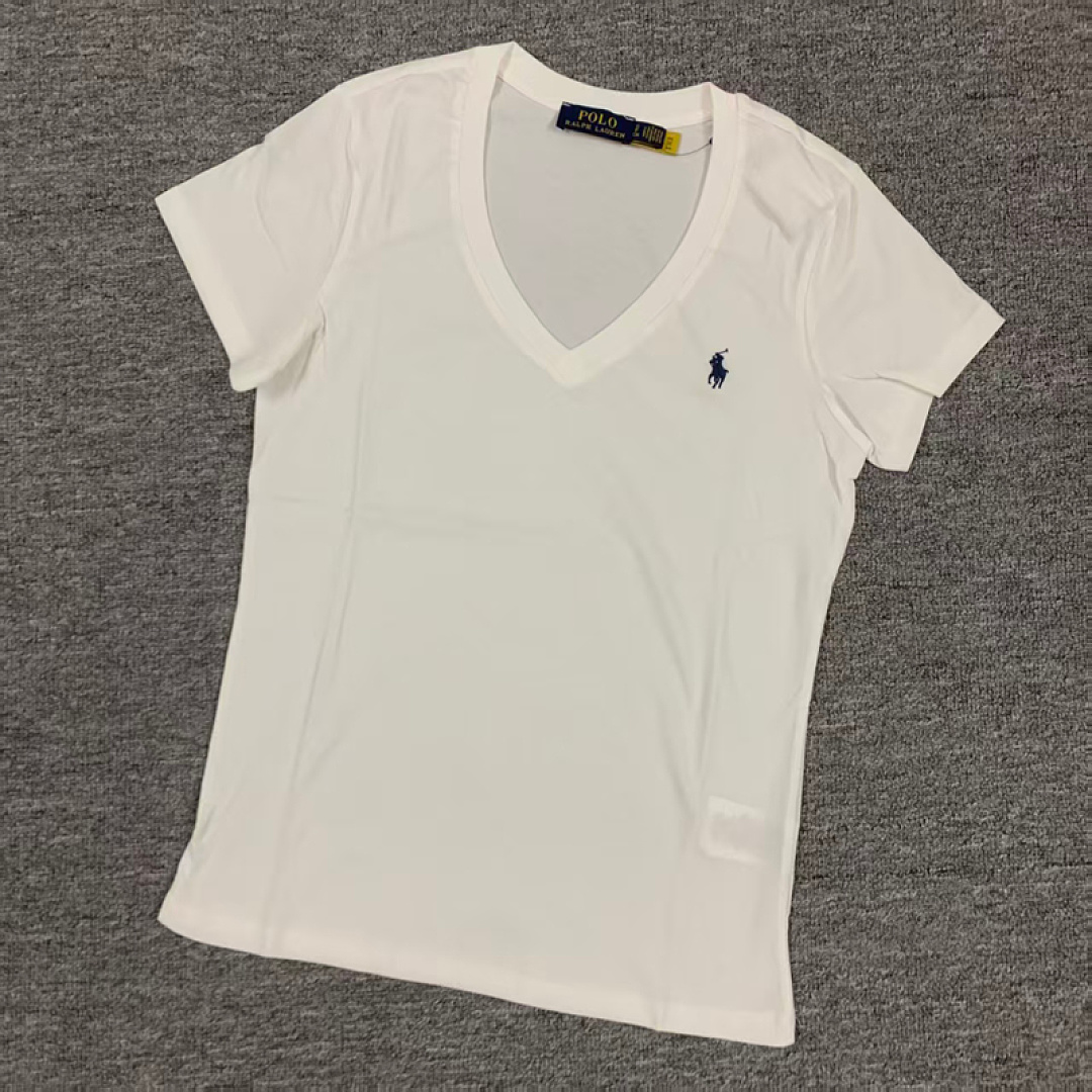 Other €10.1 #Pure Cotton V-Neck Solid Color T-Shirt For Women V Collar T C - Image 10