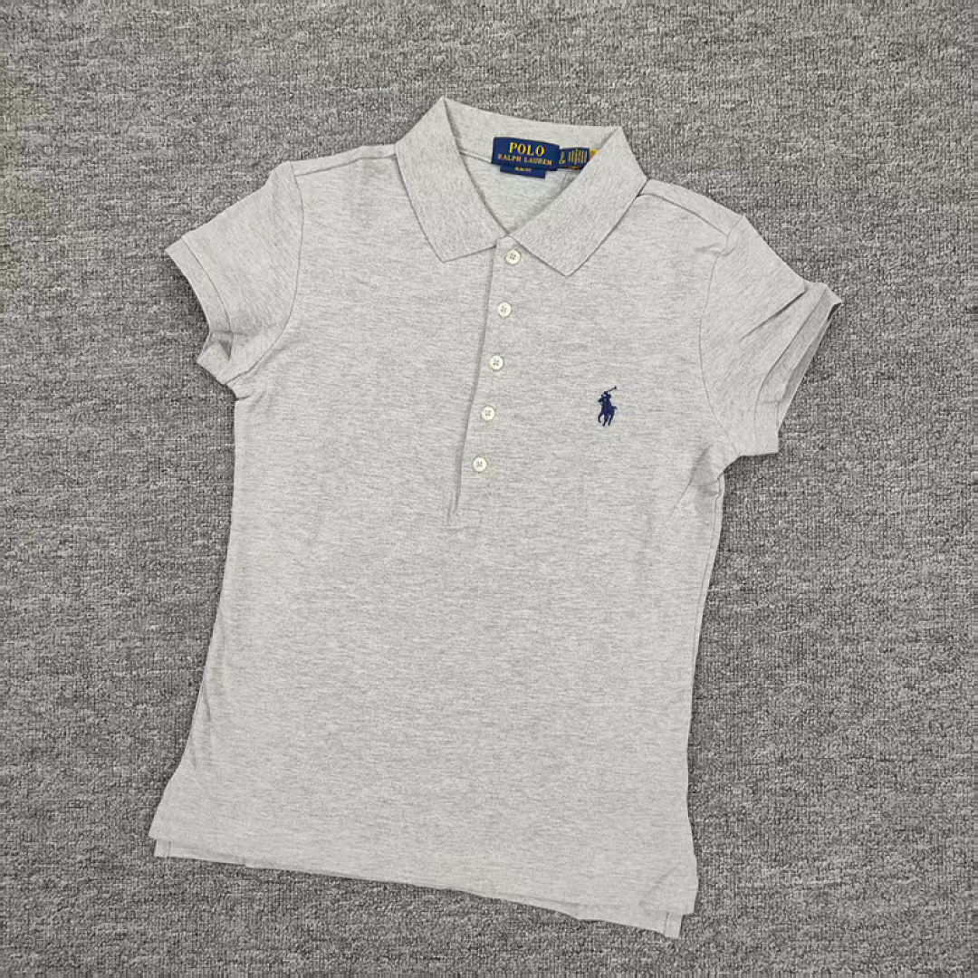 Other €18.7 ## Five-Button Knitted Collar Short-Sleeved Polo Shirt womenRL Buckle Short Sleeve Womens C - Image 25