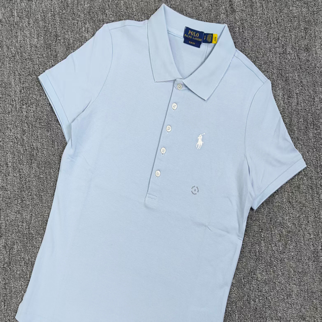 Other €18.7 #RL 8 Color Five Button Stytle Women's POLO Shirt Buckle Womens B - Image 15