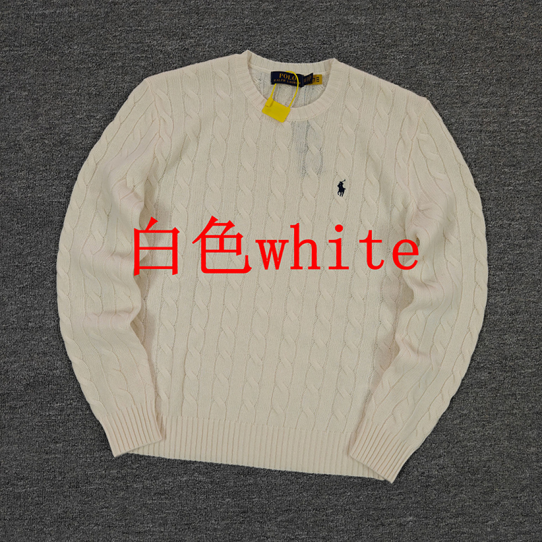 Other €30.9 ## Cable-Knit Wool-Cashmere Jumper Mens Collar Fleece Linen Floral Long Sleeve C - Image 3