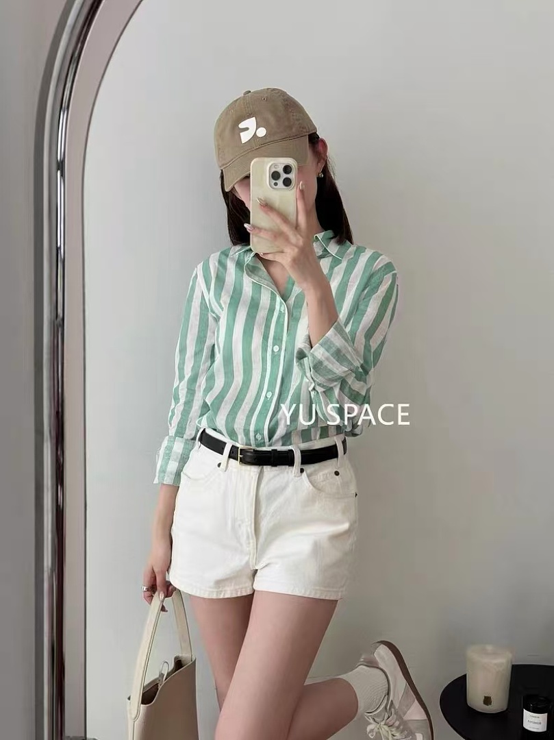 Other €28.3 ##Linen Stripe Shirt 027 Linen Striped P - Image 24
