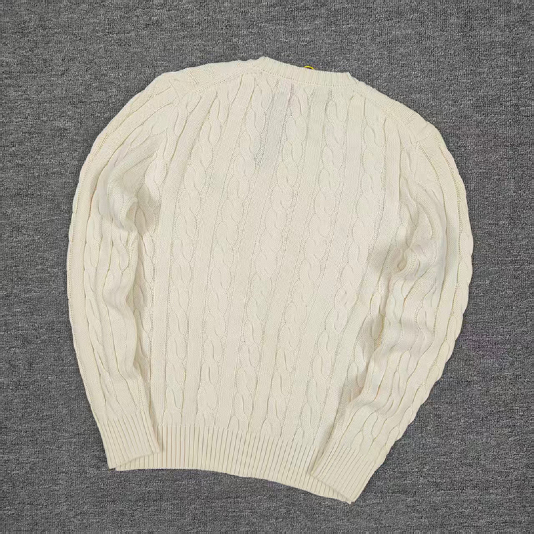 Other €23.4 ##RL 100% Pure Cotton Autumn And Winter Round Neck Long Sleeved Sweater Solid Collar Fleece C - Image 31