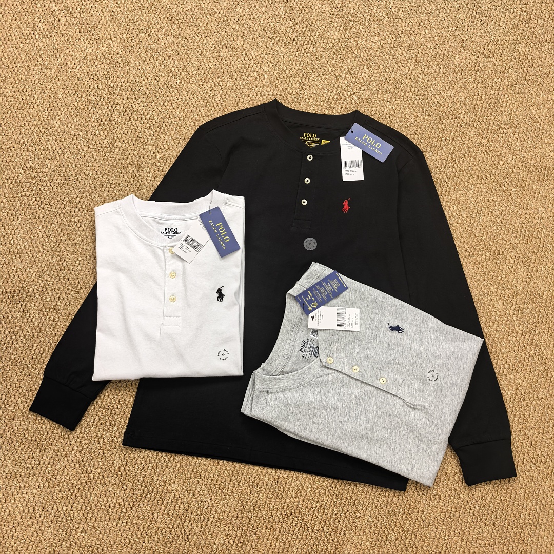 Other €15.3 ##Long Sleeve Henley T-Shirt Collar Long T B - Image 11