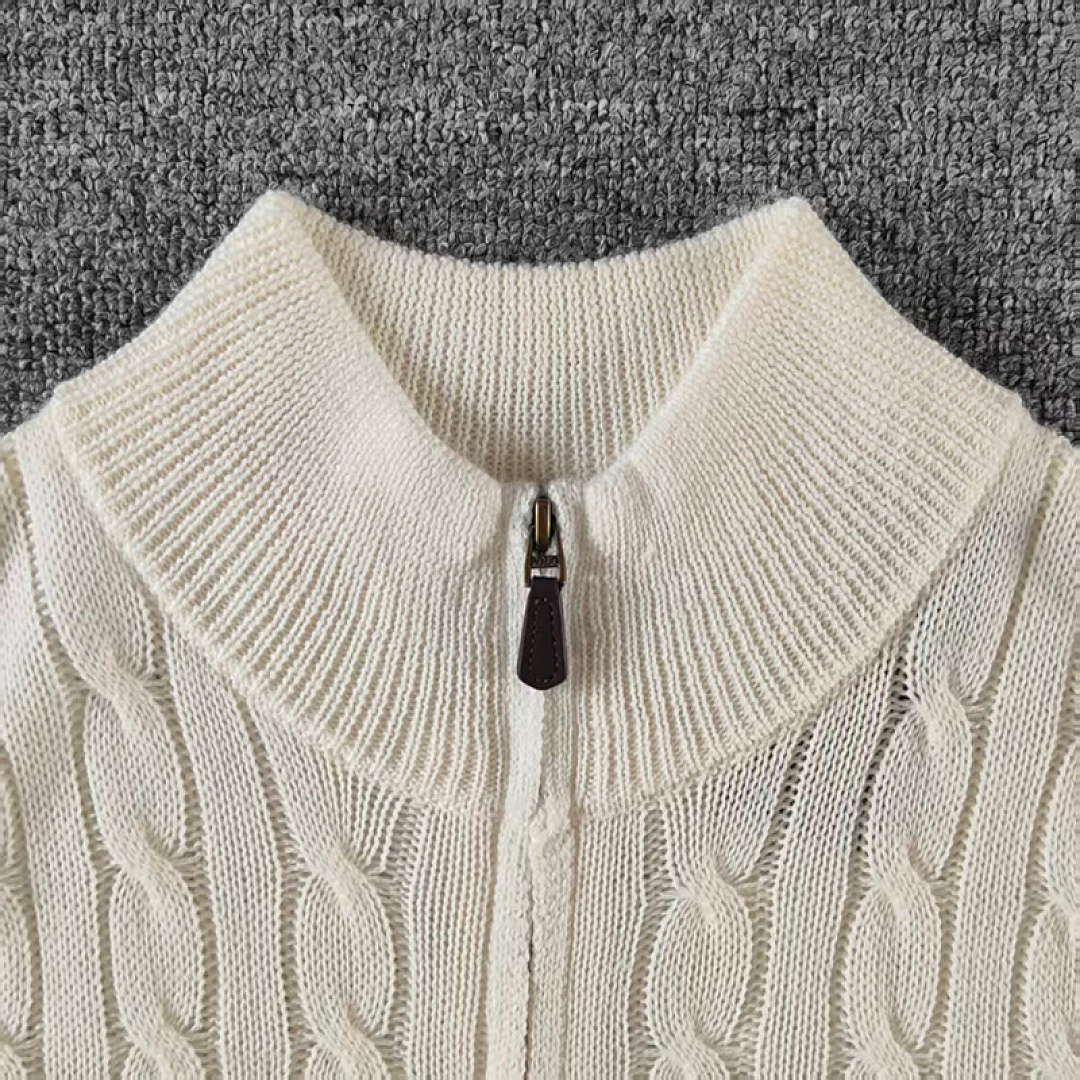 Other €28.9 ##Pony Logo Embroidered Cable-Knit Wool Knit Half-Zip Long-Sleeved Sweat Fleece Half C - Image 18