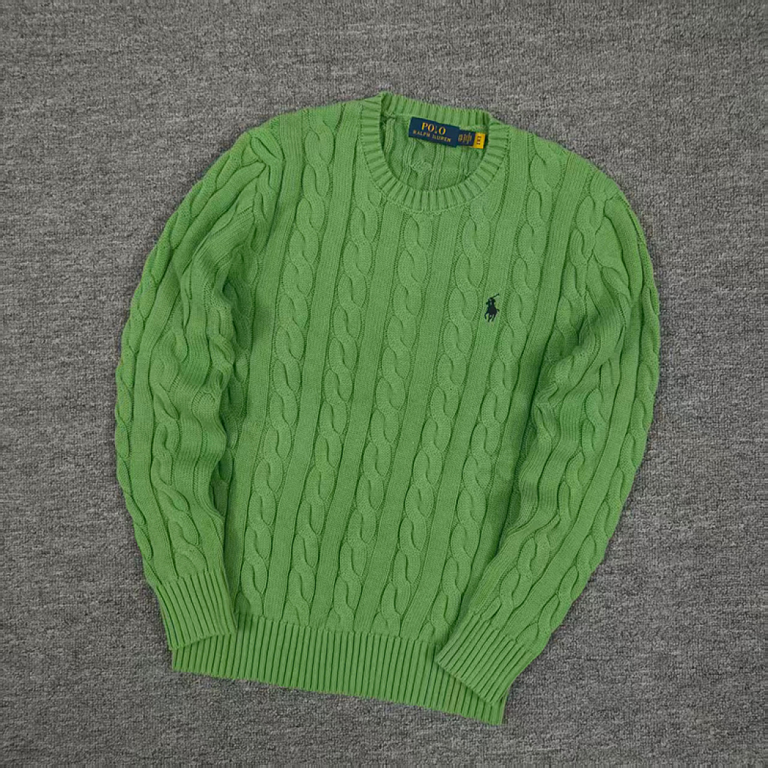Other €23.4 ##RL 100% Pure Cotton Autumn And Winter Round Neck Long Sleeved Sweater Solid Collar Fleece C - Image 24