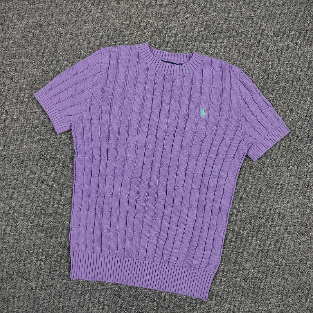 Other €17.2 ##Candy Color Round Neck Pure Cotton Short Sleeves Sweater Candy Fruit Collar Sleeve C - Image 15
