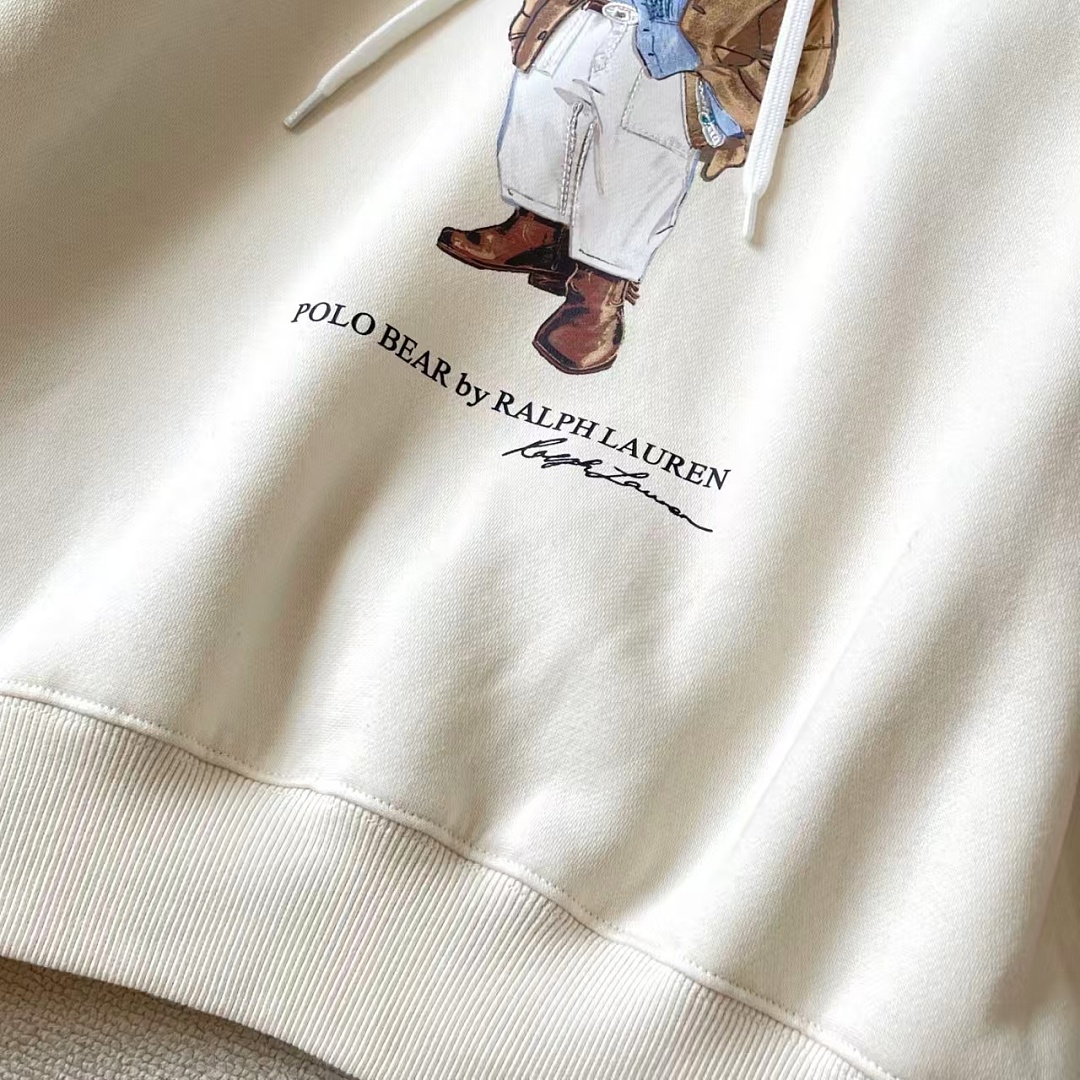 Other €34.8 ##Women's Bear Oversized Fleece Hoodie White Coffee P - Image 21